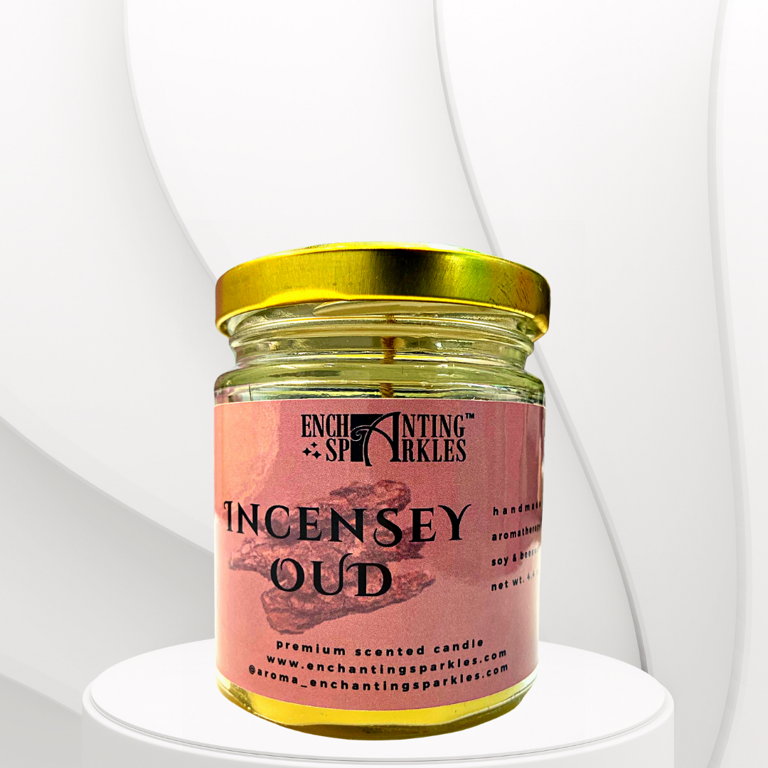 Incensey Oud Scented Aromatherapy Soy Wax Candle